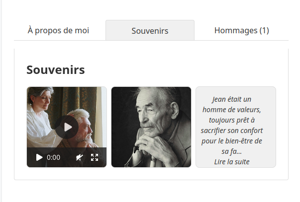 Galerie de souvenirs